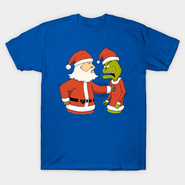 Christmas Fight T-Shirt by pigboom